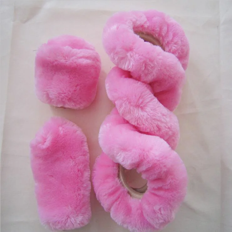 3 шт./компл. Универсальный плюшевый зимний комплект рулевого колеса из