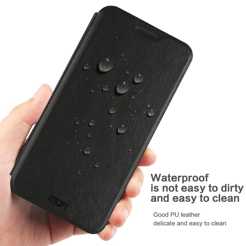 Чехол для Huawei Honor V10 Оригинальный чехол MOFi Серии Rui роскошный кожаный книжка Fip