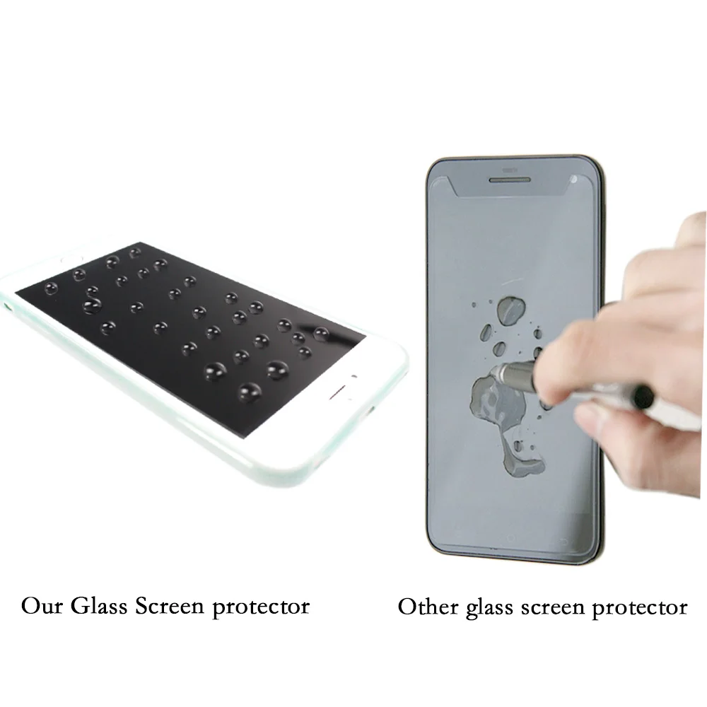 CAMDEMS 500 шт./лот 2.5D 0.3 мм ультратонких прозрачного закаленного стекла screen protector для