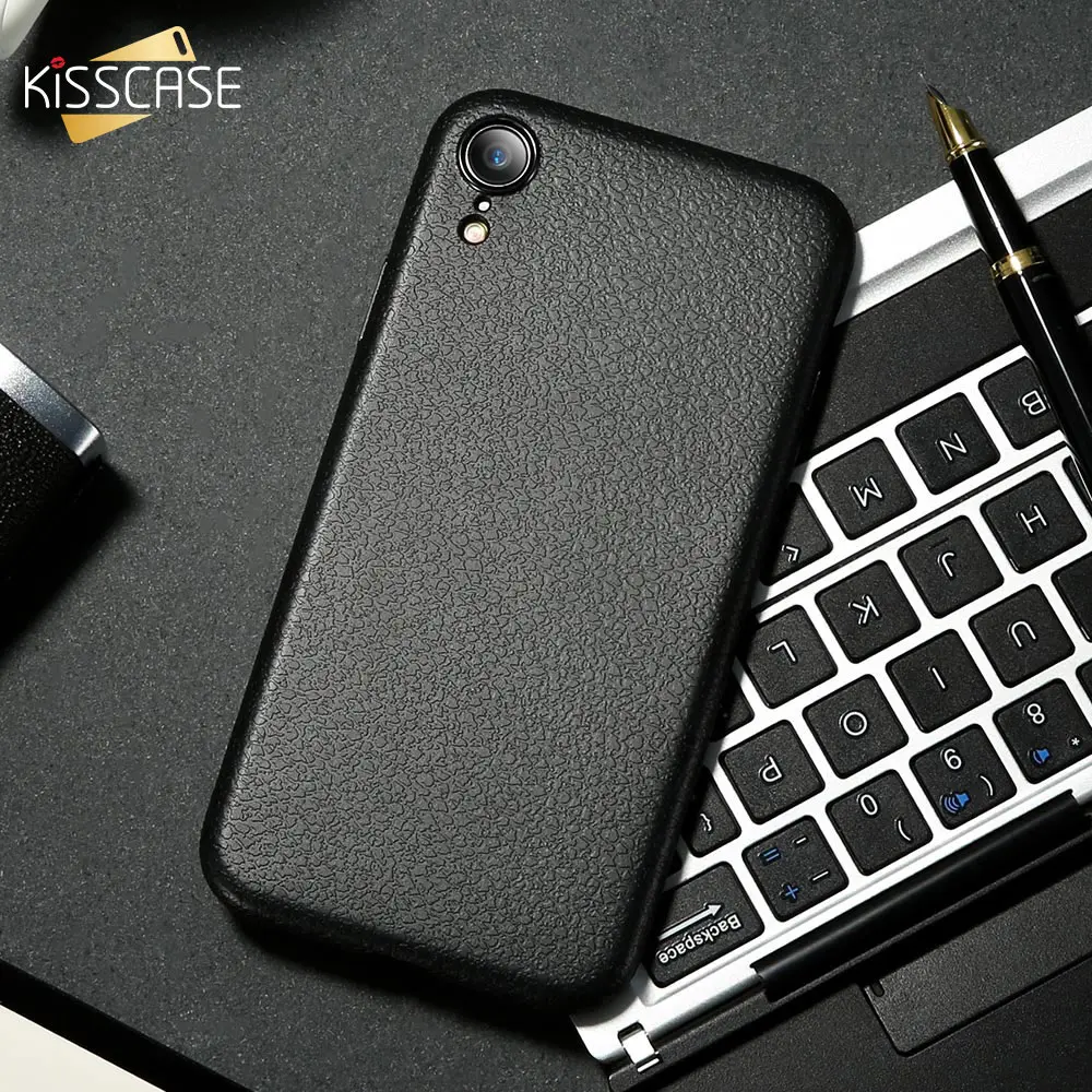 Модный чехол KISSCASE для iPhone X XS MAX XR супертонкий роскошный из искусственной кожи