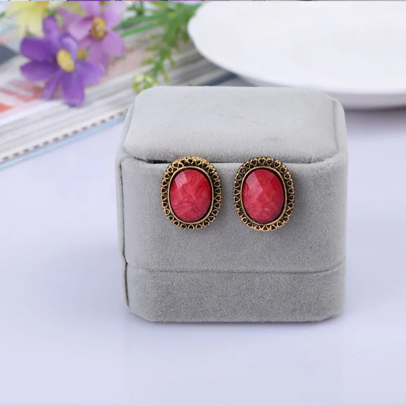 Ретро Стиль Для женщин серьги Luxury Fashion в форме сердца текстурные украшения
