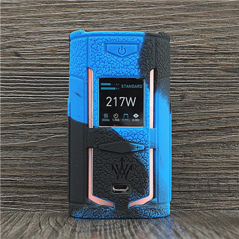 2 шт. текстура чехол скин для VOOPOO X217 217 (Ш) x древесные TC Box Mod Защитный Силиконовый