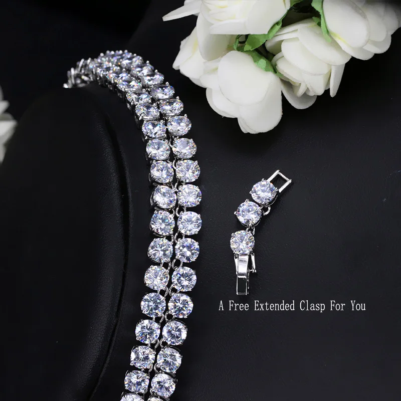 Ожерелье и серьги с крупным круглым фианитом T061|necklace and earrings|party jewelry setcrystal necklace