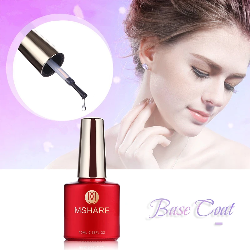 УФ светодиодный Гель лак MSHARE 10 мл для ногтей|base coat|led uv gel lacquernail base coat |