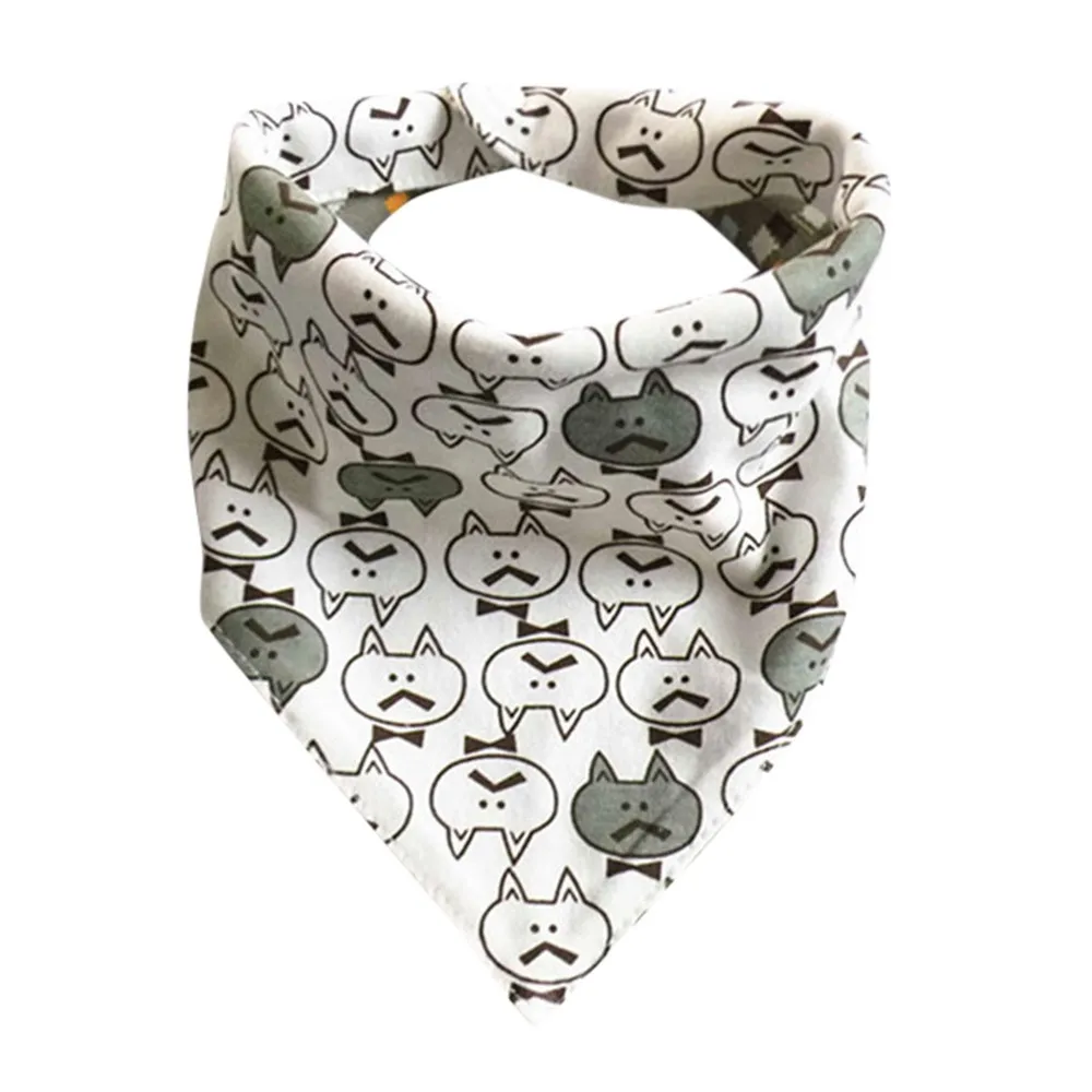 LONSANT Toddler Baby Bib Newborn Cartoon Cat print Pinafore Infants Saliva Towel Boys Girls comfy cotton | Детская одежда и обувь