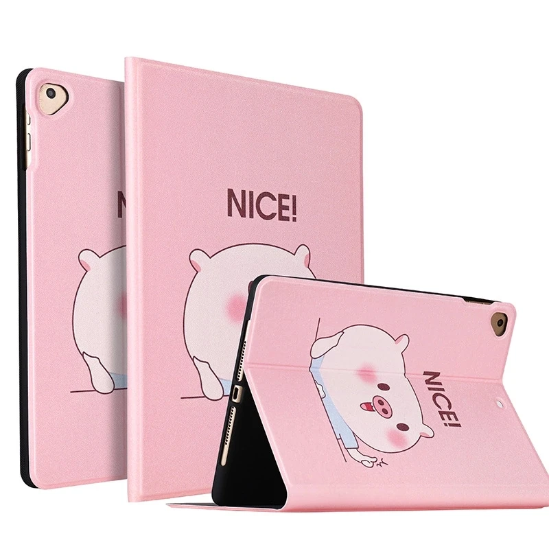 for iPad air1 air2 Мультфильм Стиль флип мягкая задняя крышка из искусственной кожи чехол для iPad 2/3/4 Air Air2 мини подставка чехол для нового iPad 9,7 с автоматическим включением/Sleep(Пробуждение/спящий режим - Цвет: for iPad air1 air2