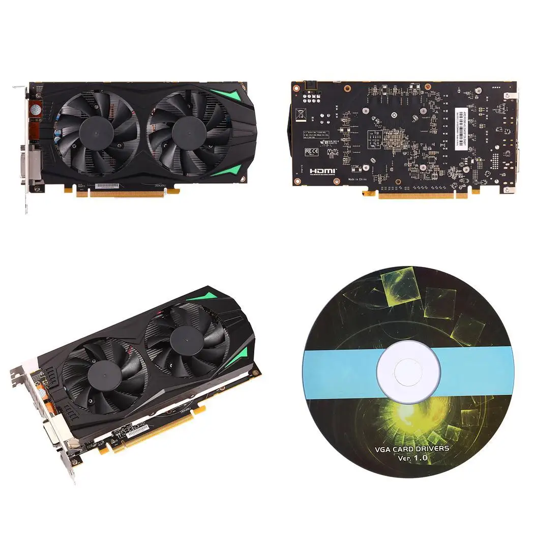 RX580 4G 2048SP D5 256Bit игровой дисплей карта Vedio дискретная видеокарта|Платы расширения| |