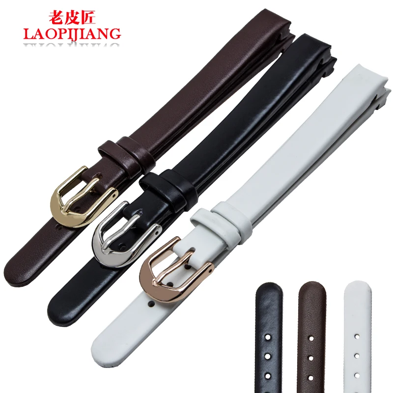 

Laopijiang leather watch band female adapter CK K4323209 K4323116 K43231LT 10mm watch strap