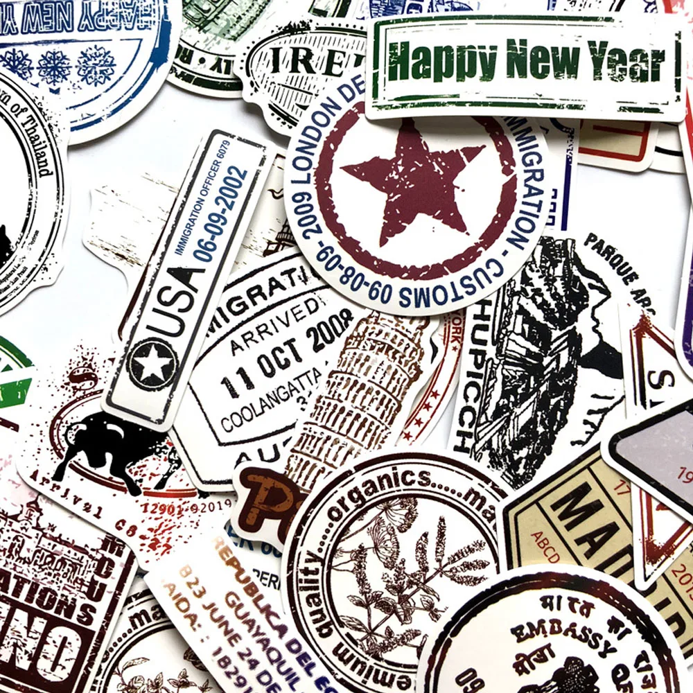 60 шт крутые наклейки с логотипом Стикер на годовщину Забавный подарок для гейкса