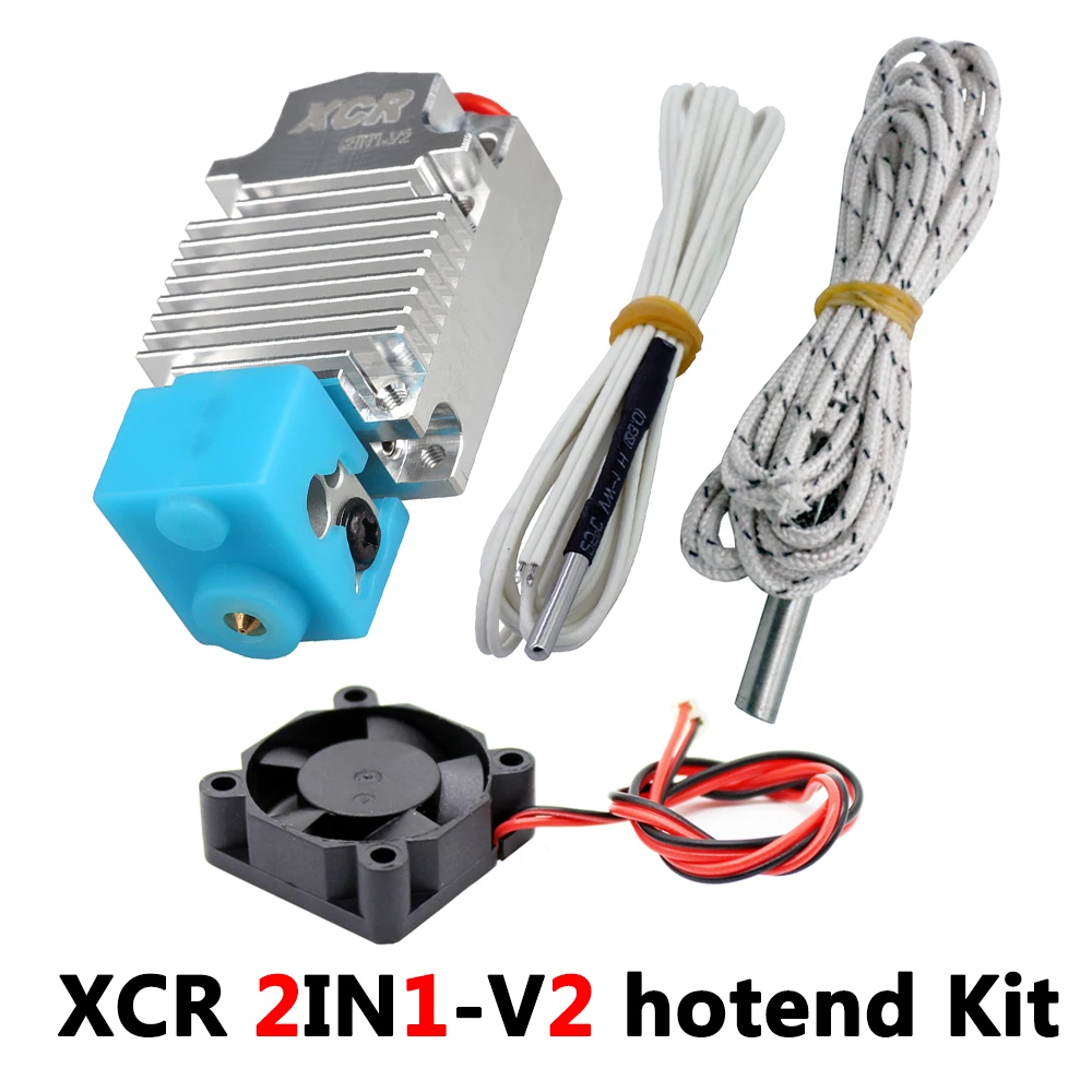 3d принтер hotend 2в1 литьевое отверстие двухцветная печать печатающая головка 1 75/0 4 12