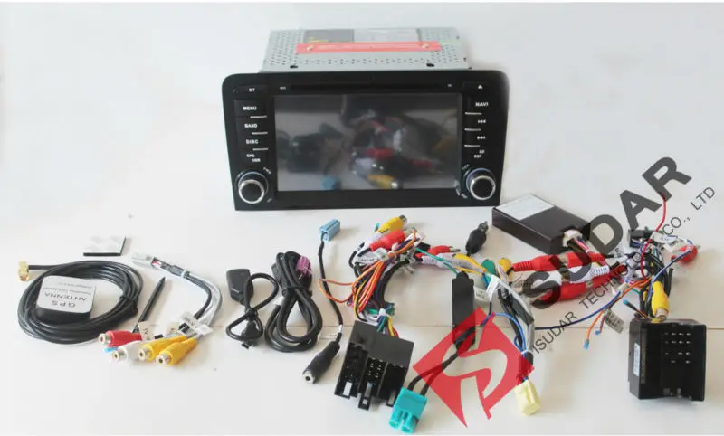 Isudar Автомагнитола с Сенсорным 7 Дюймовым Экраном Для Автомобилей Audi DVD For A3 Memory