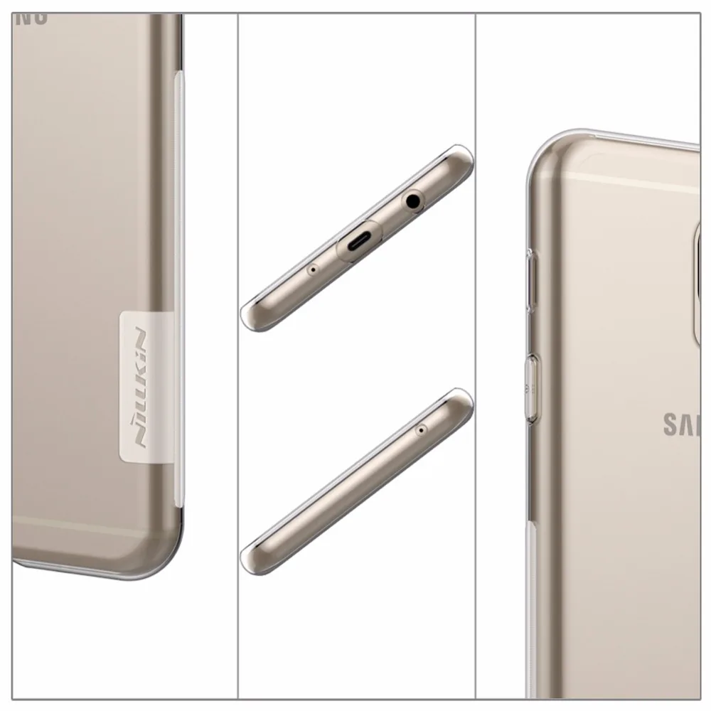 NILLKIN для Samsung Galaxy C7 2017 чехол мягкий TPU силиконовый C8 J7 + прозрачный защитный экран |