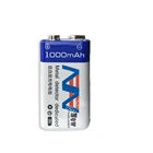 1 шт.лот, литий-ионный аккумулятор большой емкости 9 в 1000 мач 6F22, аккумуляторная батарея, детектор игрушек, аккумуляторная батарея