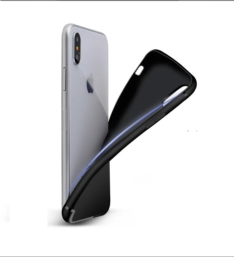 Матовый Силиконовый мягкий чехол для iPhone X XR XS макс 7 8 Plus SE 5 5S 6 6s TPU телефона samsung