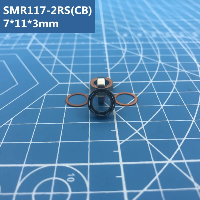 Бесплатная доставка 2 шт. SMR117-2RS 7*11*3 мм 2OS сертификатом от сертификационной ABEC-7
