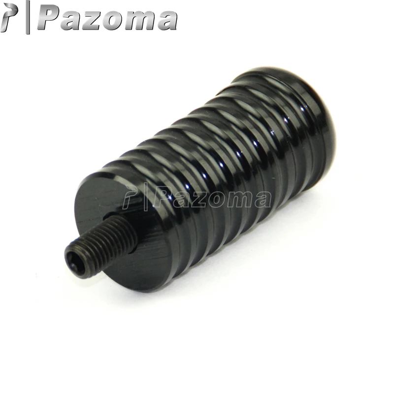 PAZOMA 8mm Bolt CNC Aluminum Black O-ring Ribbed Shifter Peg for Harley 883R 883L 48 Sportster Rough Crafts | Автомобили и
