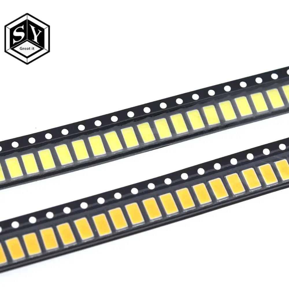 100 шт. 5730 SMD СВЕТОДИОДНЫЙ CW-WW 5630 белый теплый 5 7*3 0 мм 40-60lm 150мА диод Вт | Электронные