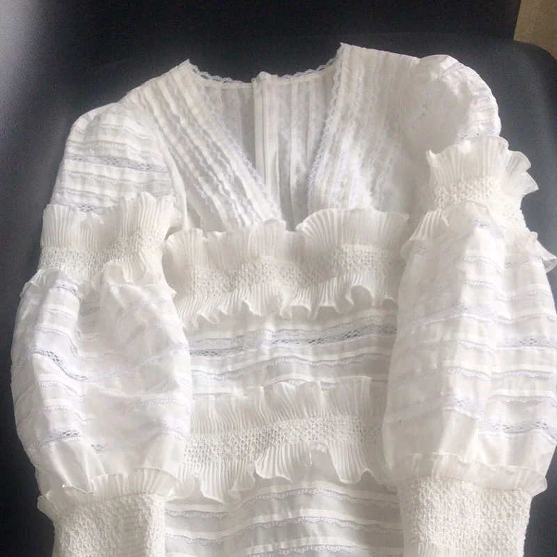 Европейский бренд взлетно-посадочной полосы платья Для женщин 2019 осень с пышными