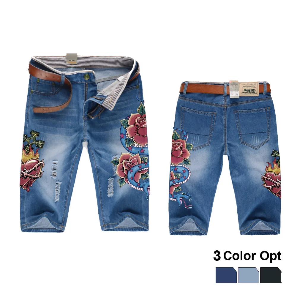 Мужской джинсовый жилет комплект с курткой в стиле ретро рваные обтягивающие