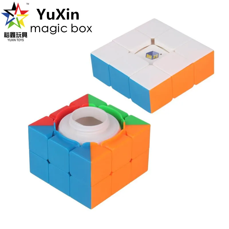 

Yuxin zhisheng 3x3x3 treasure magic box stickerless puzzle Storage magic Speed Cube educational toys for Children