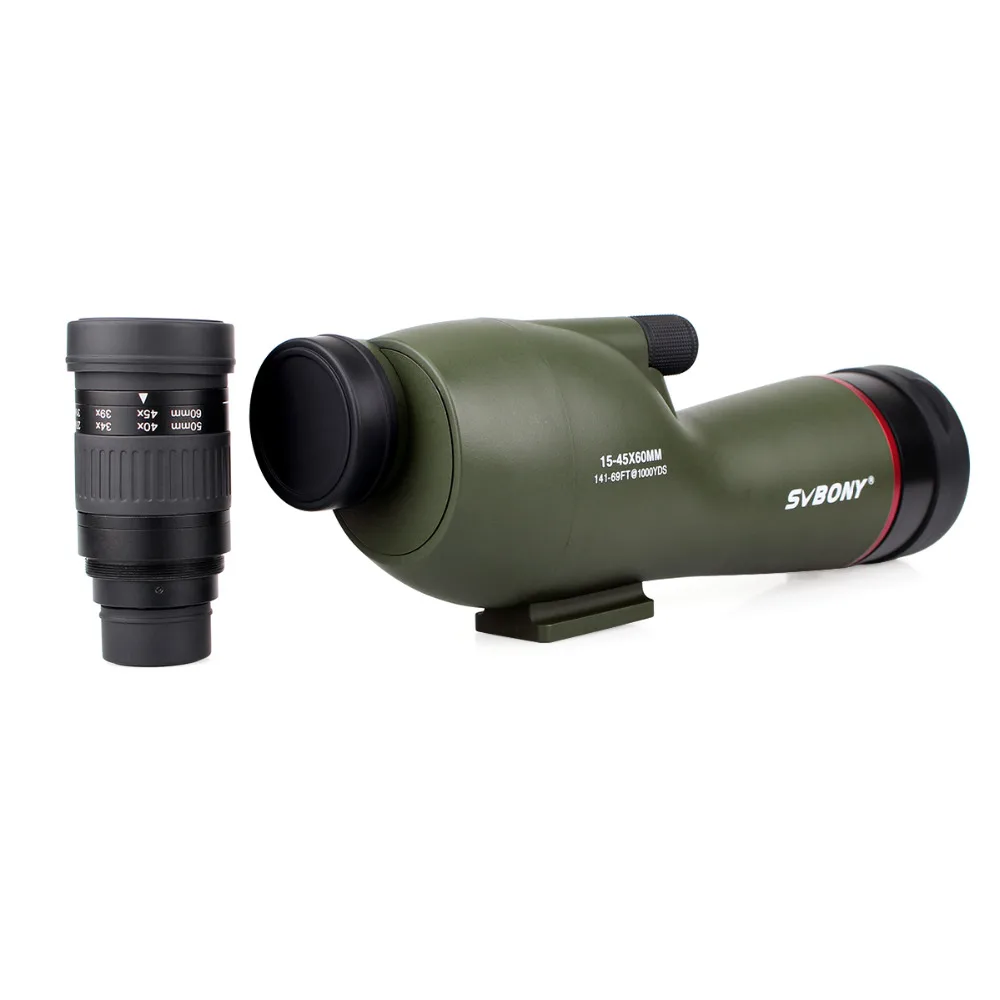 

SVBONY 15-45x60mm SV19 Spotting Scope Straight 180' Waterproof Archery Hunting Birdwatching FMC Telescope+High Tripod F9328