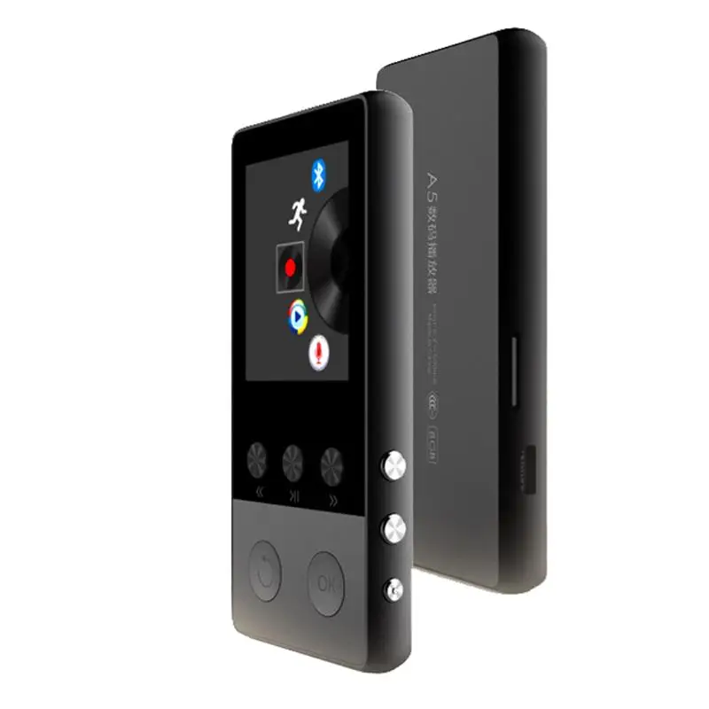 Mp3-плеер Bluetooth портативный музыкальный плеер с fm-радио запись будильник расширяемый до 128 ГБ