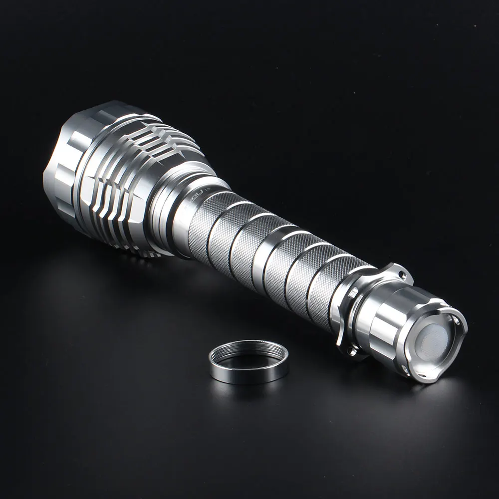 Серебряный светодиодный фонарик Convoy L2 CREE XPL HI|Фонарики и осветительные приборы| |