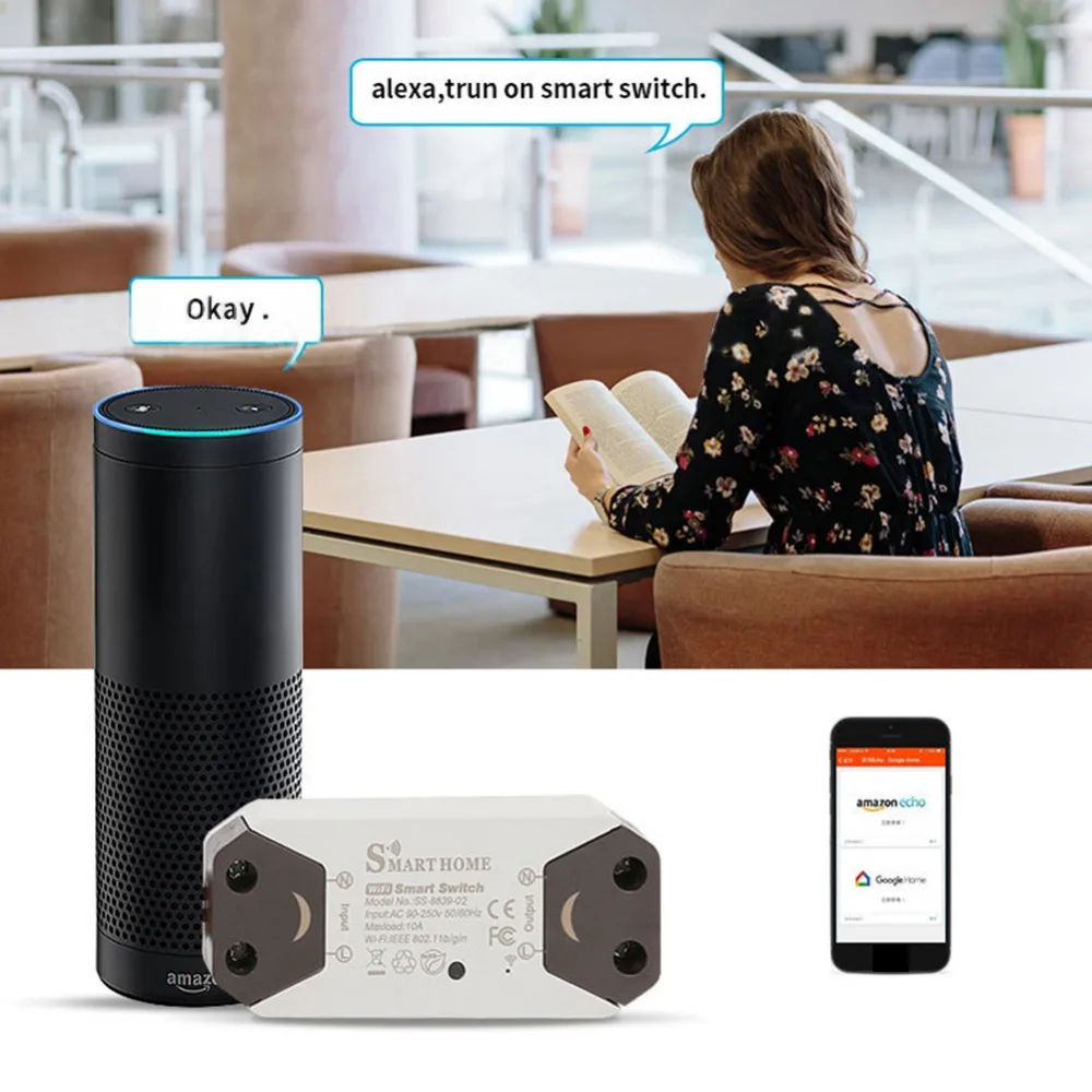 Настенный выключатель с интеллектуальным сенсорным управлением Wi-Fi для