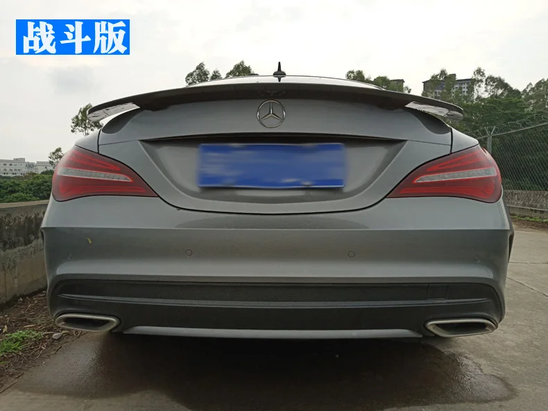 Для Benz CLA W117 спойлер- Высокое качество ABS Материал заднего крыла первоклассника Цвет задний спойлер RT стиль