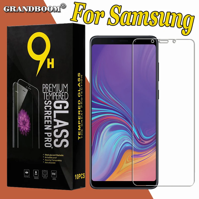 500 шт. 2.5D Закаленное стекло против царапин для Samsung A90 A80 A70 A60 A50 A40 A40S A30 A20 A20E A10