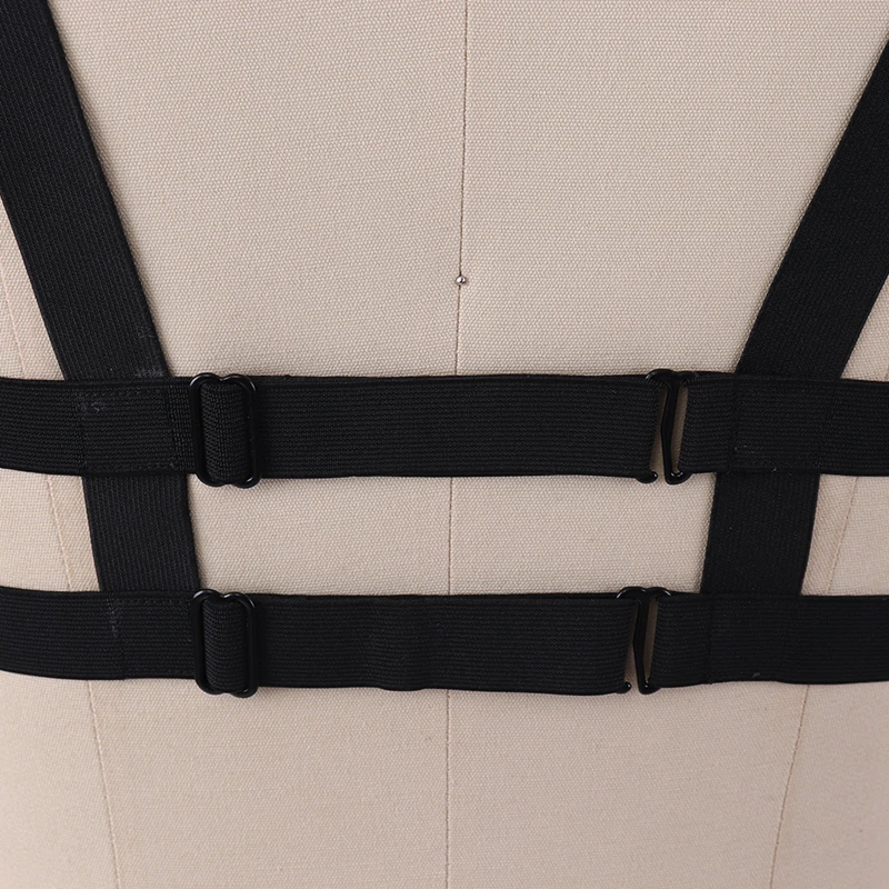 

Sexy Women Push Up Bra Elastic Full Body Harness Bondage Goth Harness Open Breast Restraint Bra Exotic Clubwear