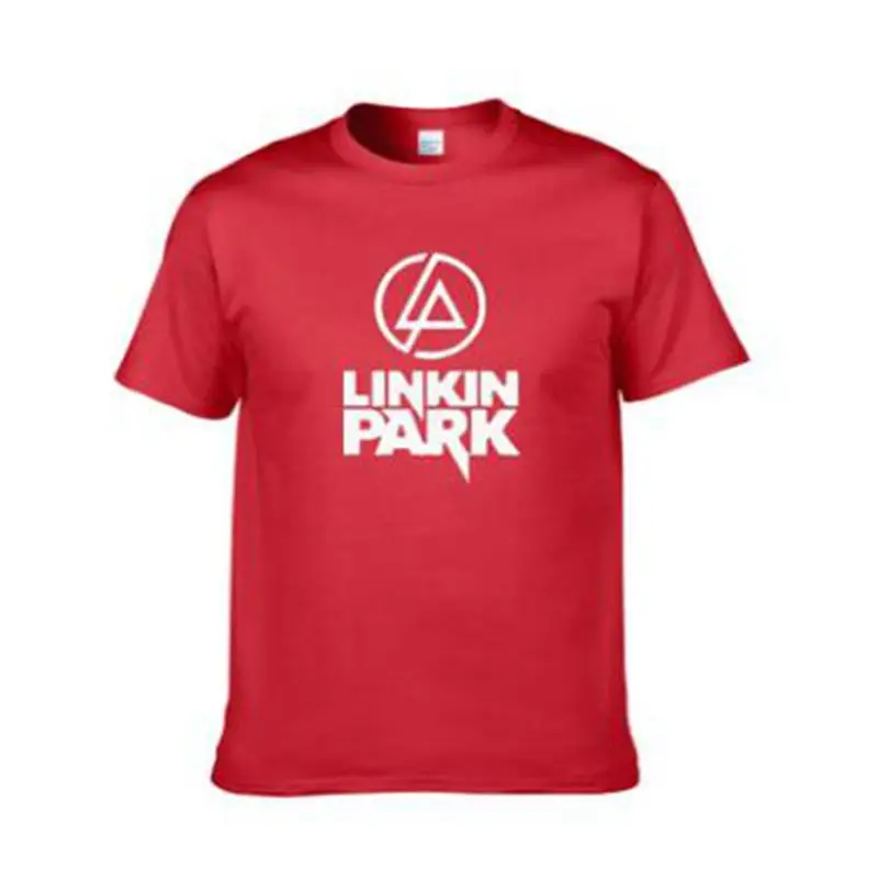 Серебристый Модные футболки с буквенным принтом, футболка Linkin Park Band, женская и мужская летняя и осенняя футболка, футболки - Цвет: Серебристый