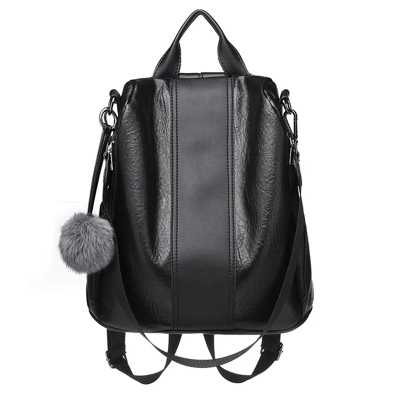 3-in-1 Vintage backpack for women shoulder bag large capacity backpack school bag for teenage girls light ladies travel backpack - Цвет: K-022
