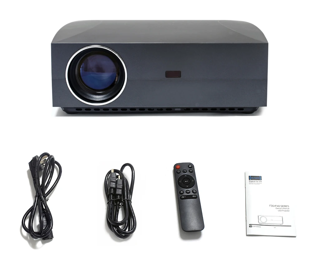 F30/F30UP 1080P Full HD 4200 люмен 1920x1080 светодиодный lcd wifi ANDROID 6,0 2+ 16G проектор для домашнего кинотеатра видео проектор