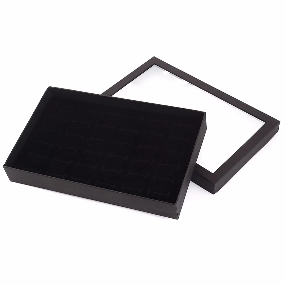 36 слотов для карт ящик хранения колец органайзер ювелирных изделий держатель