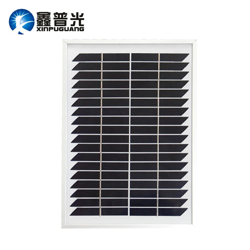 Placa Solar 5w 18v Портативная монокристаллическая Кремниевая солнечная панель