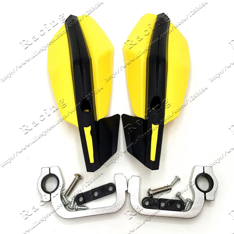 Yellow Handguard мотоциклов Мотокросс Супермото Руль управления для мотоциклов рукавицы для KTM XC W SMR LC SXF кроме CRF YZF KXF WRF ATV quad - Цвет: Yellow
