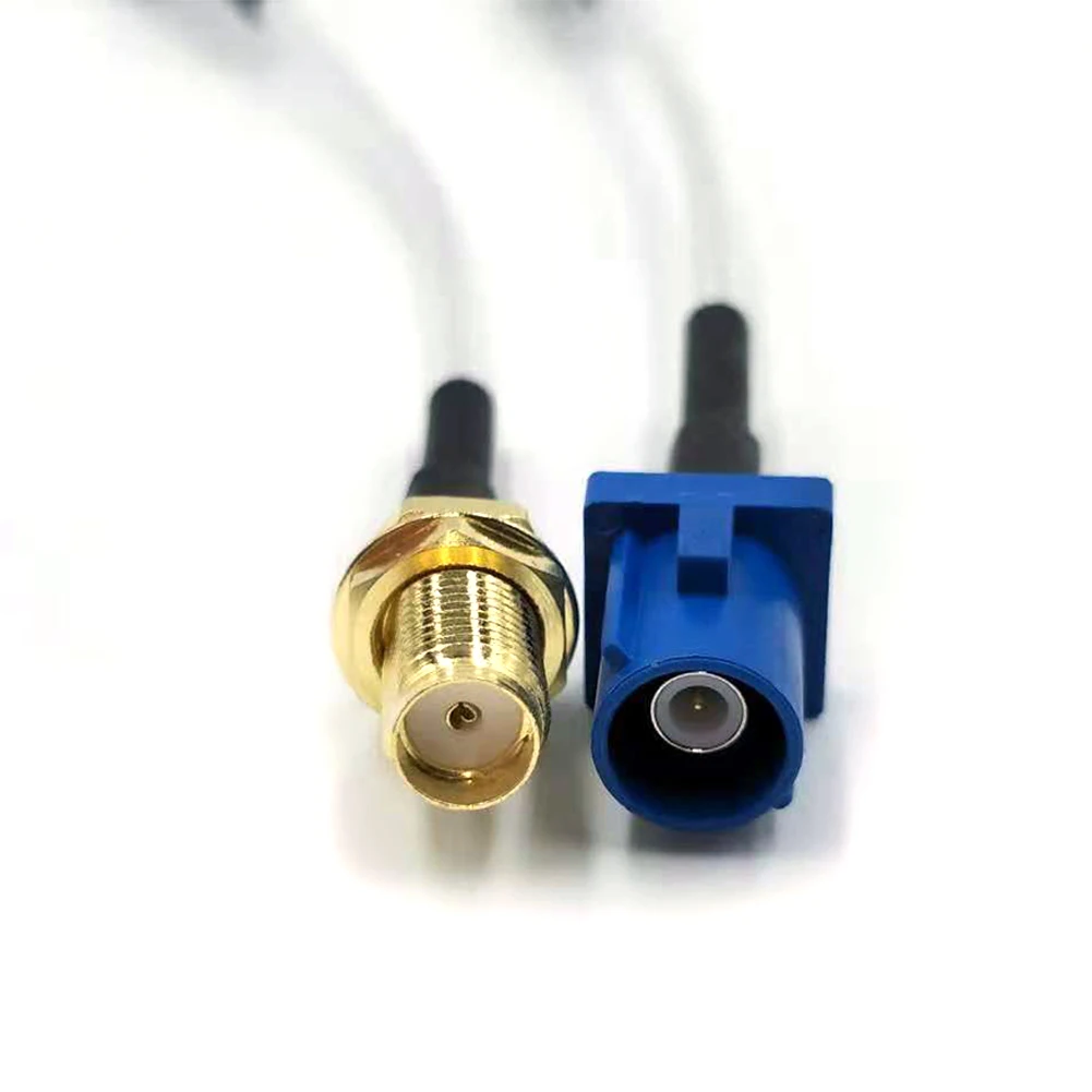 Fakra C Женский SMA для женщин РЧ удлинитель прочный кабель 10 см RG174 переходники