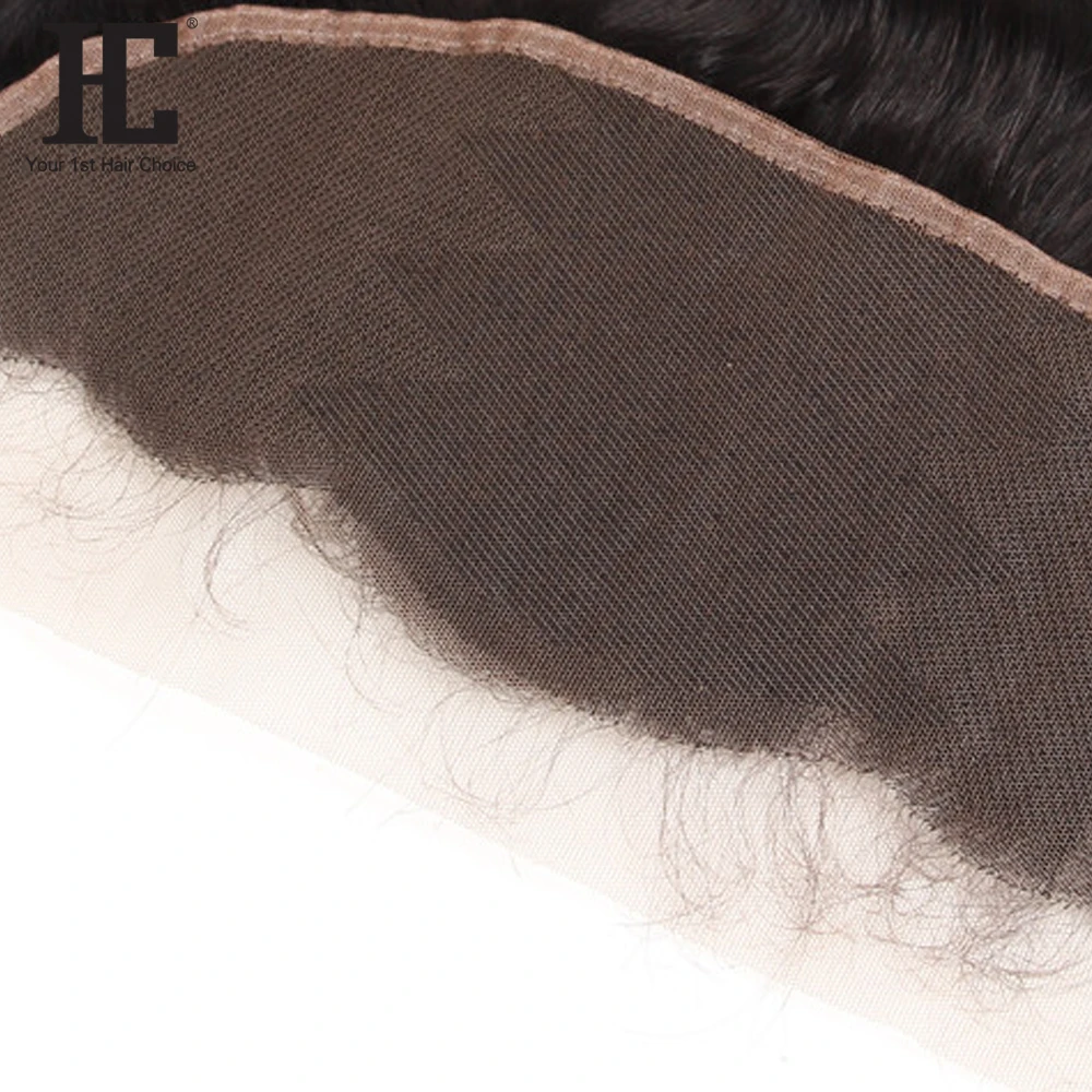 HC Hair Products перуанские прямые человеческие волосы Кружева Фронтальная с детскими волосами один пучок 13x4 дюймов ухо в ухо парик из волос Реми
