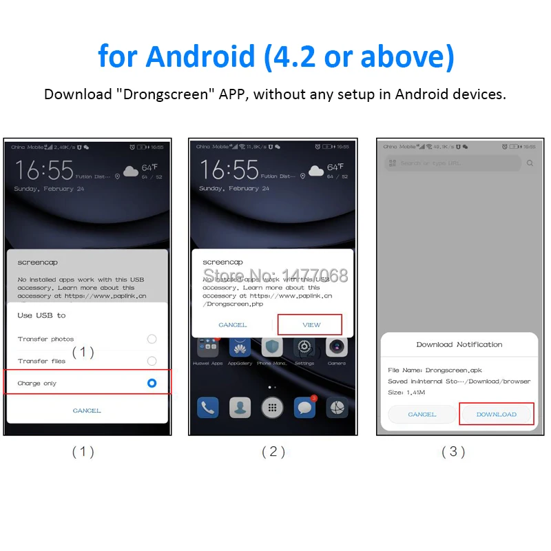 PHYEE Mirrorlink Android iOS ТВ коробка экран зеркальное отображение адаптер MLC530 подключи и играй Bluetooth USB HDMI CVBS для монитора проектора