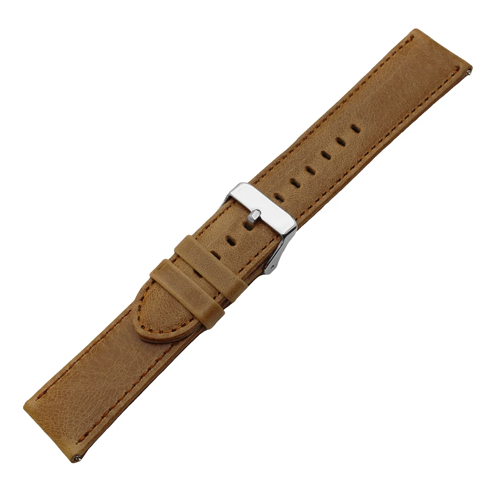Genuine Leather Watch Band for Luminox Watchband 22mm Men Women Quick Release Strap Wrist Loop Belt Bracelet Black Brown + Pin