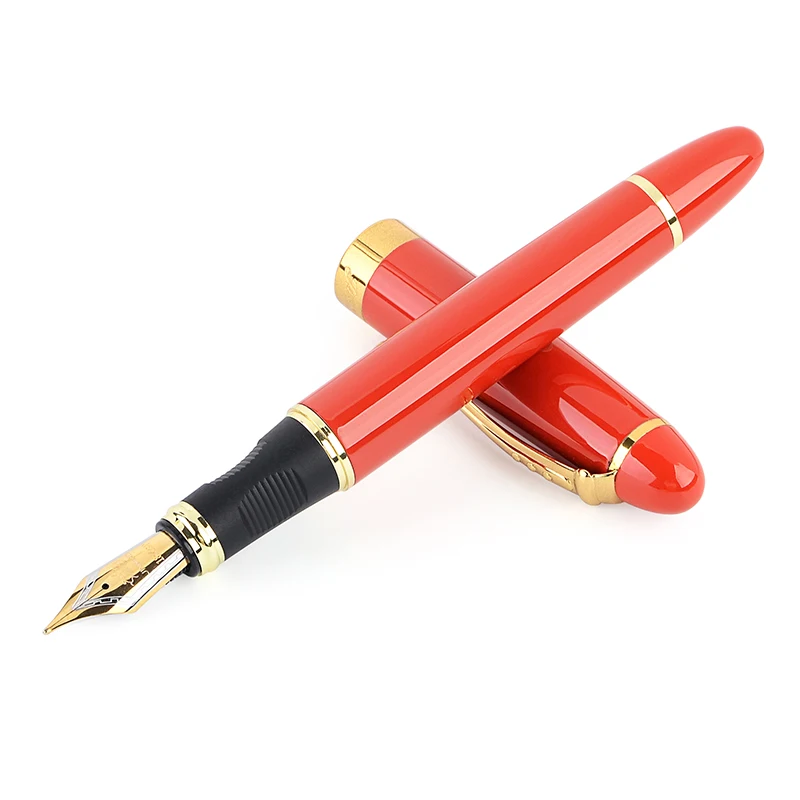 Red Высокое качество Jinhao 450 Iraurita авторучка Металлический Золотой зажим Роскошные брендовые ручки канцелярские принадлежности для офиса и школы - Цвет: Red