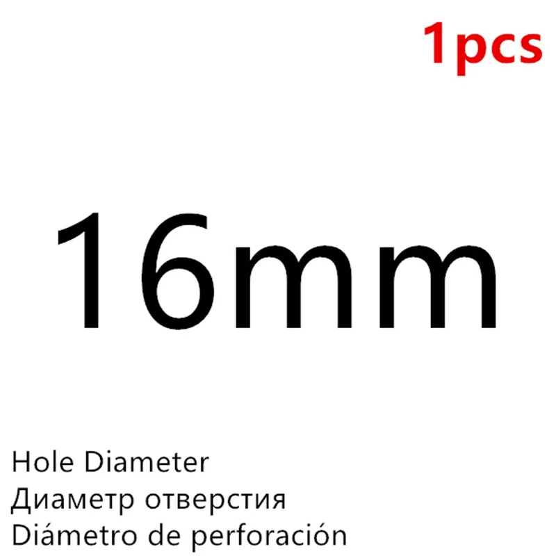 Black 16mm - 1Pcs Высокое Качество Дырокол для пробивки отверстий в коже Круглый стальной кожаный дырокол 1 мм-25 мм металлические прокладки пластиковые резиновые инструменты - Цвет: Black 16mm - 1Pcs