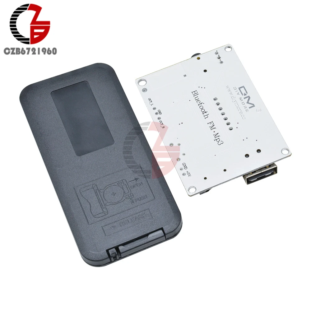Цифровой светодиодный дисплей беспроводной Bluetooth FM MP3 декодирующая плата TF Micro SD карта аудио звуковой модуль с инфракрасным пультом дистанционного управления