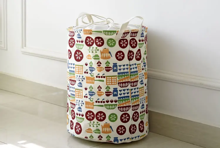 2016 Freeshipping Zakka Цветной Печати Коробка Для Хранения Натурального Хлопка Белья