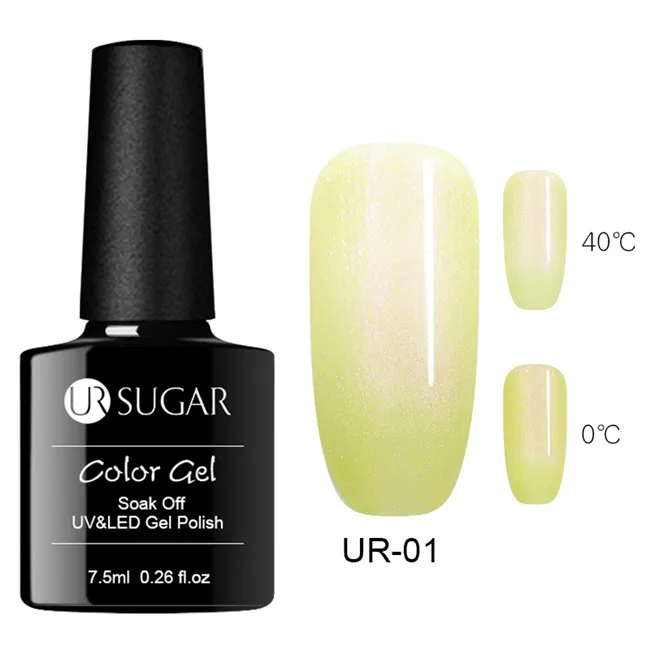 Pearl Shell 1 Ur Sugar, 7,5 мл, термальный Гель-лак для ногтей, 3 цвета, меняющий температуру, замочить, УФ-Гель-лак для нейл-арта, лак для маникюра, светодиодный - Цвет: Pearl Shell 1