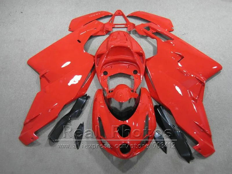 Низкая цена литья формованный обтекатель комплект для Ducati 749 999 03 04 Красный