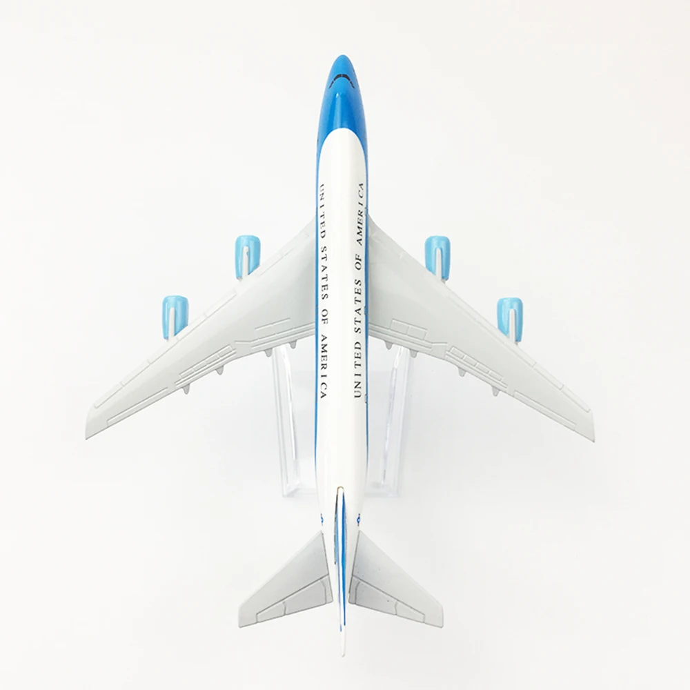 Летательный аппарат в масштабе 1/400 Боинг 747 ВВС One 16 см модель самолета из сплава