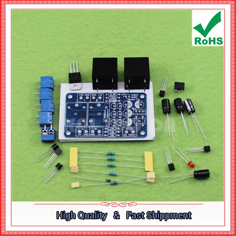 Speaker Protection Board Parts with Dual Relay Power Amplifier Start-up Delay and DC E1A4 | Электронные компоненты и