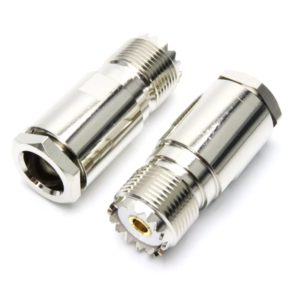 2 шт. UHF Female SO239 Jack Clamp RG8 LMR400 RG213 RG214 RG165 кабель RF коннектор|connector jack|connector femaleconnector cable |